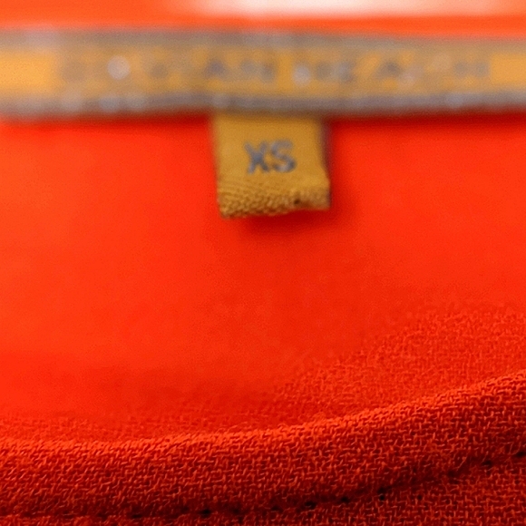 Vtg Silvian Heach Black &  Dopamine Orange Colour Block Blouse, XS. - Picture 3 of 14